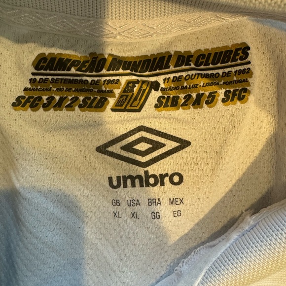 SOLD - Santos FC - Authentic Umbro Soccer Jersey New with tags (Mens XL) - Picture 3 of 3